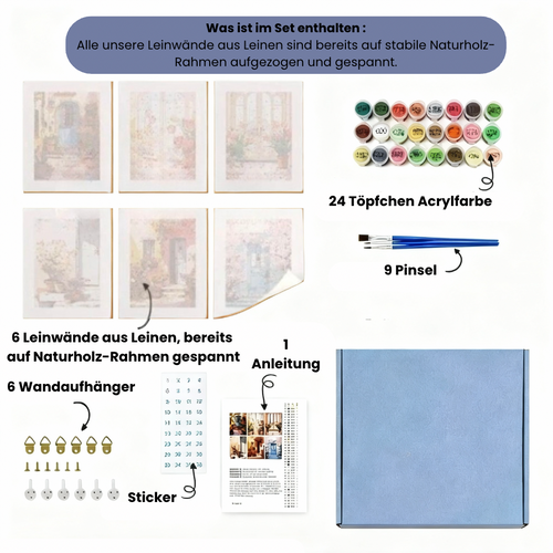 6-Piece “Pinkoween” Paint-by-Numbers Kit