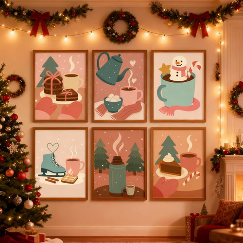 6-Piece Paint-by-Numbers Set – “Hot Chocolate” ☕️