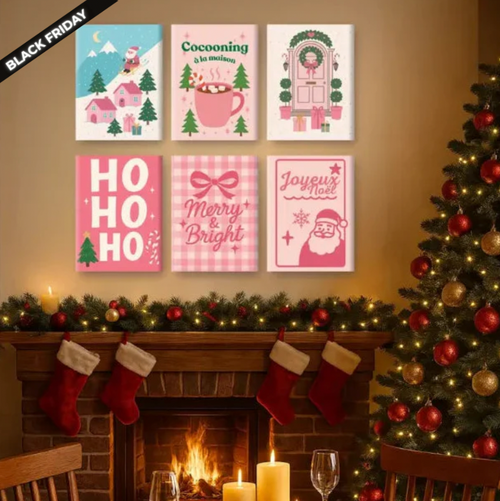 6-Piece Paint-by-Numbers Set – “Cosy Vibes”🎄