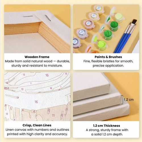 6-Piece Paint-by-Numbers Set – “Christmas Magic” 🎄