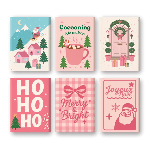 6-teiliges Malen-nach-Zahlen-Set „Cocooning vibes“ 🐶🎄