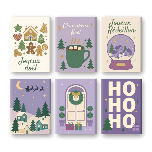 6-Piece Paint-by-Numbers Set – “Merry Christmas” 🎄